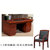 巢湖华美1.6米电脑桌椅组合HM-Z1611办公桌椅组合1600*800*750mm(红胡桃色 1.6米电脑桌椅)