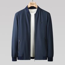 啄木鸟(TUCANO)2021秋季短款修身长袖薄款男立领侧口袋版型夹克175天蓝 轻薄舒适休闲