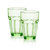 Bormioli Rocco 意大利进口 无铅钢化玻璃 硬石水杯 2只装(绿色 270ml)
