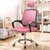 匠林家私电脑椅家用升降椅子办公椅子电脑椅(粉色 黑框)