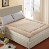 禧多屋 舒棉绒床垫 床垫子床褥子垫被榻榻米床垫 单人双人床(驼色 1.5米款)