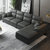 A家家具 布艺沙发现代简约组合大小户型可拆洗沙发组合 DB1558(深灰色(科技布) 三人位+中位+左贵妃位)