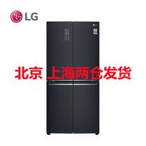 LG F528MC16 家用530L大容量十字四门变频风冷无霜电冰箱 除抑菌模块 循环风 恒温速冻 黑色