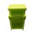 伊藤彩 日本进口 柜台式带轮两层组合收纳柜 整理置物架 3301(绿色)