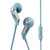 Edifier/漫步者 H186P 耳机耳塞式 手机电脑通用耳机线控麦克入耳(天蓝银)