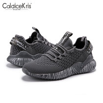 CaldiceKris（中国CK）新款飞织时尚运动情侣鞋CK-X1505(深灰色 42)