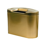 【国美在线】石家垫 汽车垃圾桶 收纳桶 置物桶 汽车内饰用品(金色)