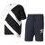 Adidas阿迪达斯三叶男新款运动T恤短袖休闲运动裤针织裤短裤(白兰 L)