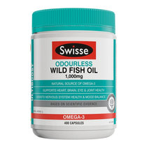 澳洲Swisse斯维诗深海鱼油软胶囊欧米伽3无腥味400粒中老年DHA(规格分类 1000mg鱼油400粒*1瓶（多版本随机发）)