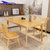 天米 TIMI 北欧白橡实木拉伸桌 可折叠桌 全实木餐桌椅 现代简约1.3米1.4米饭桌组合(原木色 1.3米餐桌+4把温莎椅)