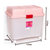 爱丽思IRIS大号透明塑料大容量儿童可移动玩具收纳箱衣物整理箱540(粉色)