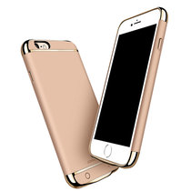 机乐堂 苹果7背夹充电宝iPhone6s iPhone6  iphone7plus专用电池6轻薄无线移动电源背夹充(香槟金 6代4.7)