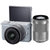 佳能（Canon）EOS M10（EF-M 15-45mm/ 55-200mm IS STM）双镜头套机 微型可更换镜头(灰色 套餐三)