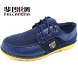 斐朗纳2016新款时尚男士帆布鞋休闲鞋K9052(蓝色 41)