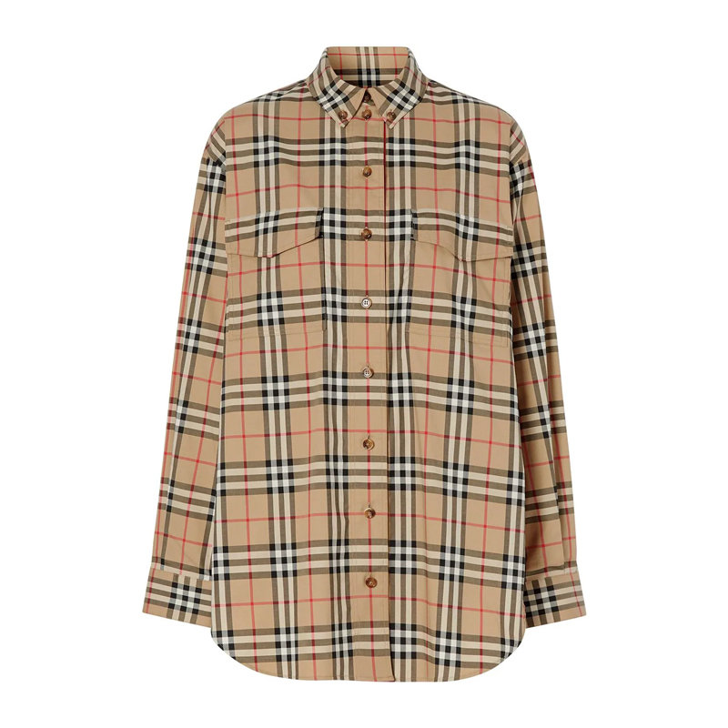 Burberry衬衫,burberry衬衫真假辨别 服饰burberry格纹女士衬衫8022285026格纹时尚百搭返回商品页