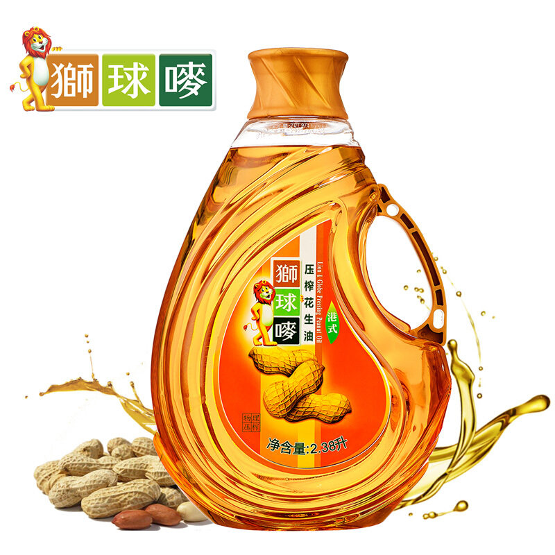 【中国狮球唛食用油图片】狮球唛花生油2.38l 国美,.