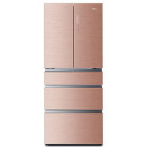 海尔（Haier）BCD-405WDGQU1 405升干湿分储风冷无霜变频智能WIFI多门家冰箱(玫瑰金色) 超导料理盘