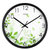 汉时(Hense)挂钟客厅创意钟表现代简约静音钟时尚个性时钟卧室石英钟圆形挂表HW40(新绿-黑色)第2张高清大图
