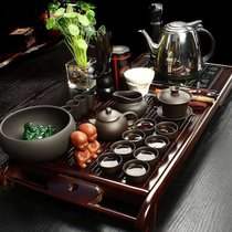 花梨木实木茶盘茶具家用客厅功夫茶具整套陶瓷家用茶具套装(默认 默认)