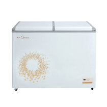 美的（Midea）BCD-311VEM卧式双温冰柜冷藏冷冻商用家用冷柜双温蝶形门