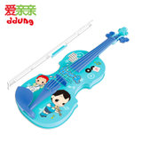 爱亲亲 ddung/冬己 儿童乐器仿真电子琴玩具小提琴 男女孩玩具(蓝色)
