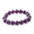 乐姿尚GM050天然巴西紫水晶圆珠女款手链（紫色）（10mm）