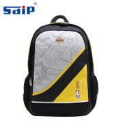sdip休闲运动背包双肩包NBA系列欧美风格旅行背包学生书包登山包(黄色)
