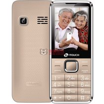 天语（K-Touch）T2 移动/联通GSM 双卡双待 直板 老人手机 大字体 大按键 大音量手机(金)