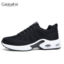 CaldiceKris（中国CK）新款飞织网面运动休闲女鞋CK-X1722(黑色 39)