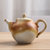 【复古粗陶茶壶】瓷壶陶瓷创意仿古小泡茶壶家用日式红茶陶瓷茶具(窑变茶壶（黄）)