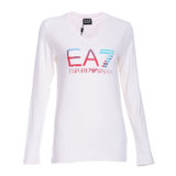 Emporio Armani阿玛尼女装 女式圆领长袖t恤简约纯棉T恤90561(白色 L)