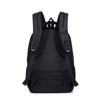 潘达家包包(PADAJABA) 双肩包商务男士休闲电脑包韩版旅行背包书包大容量布包 黑色  SR6032