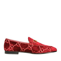 Gucci女士红色平底鞋 431467-JT20-649637.5红 时尚百搭