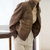 MISS LISA温柔保暖气质拼接棉服女装款时尚百搭棉衣短外套9042(咖啡色 XL)