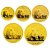 中国金币 2011年熊猫金质纪念币五枚套装 1、1/2、1/4、1/10、1/2