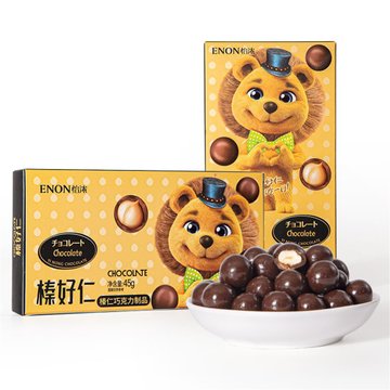 怡浓榛仁巧克力制品45g*4盒 可可脂