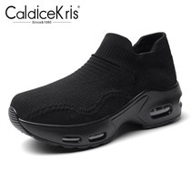 CaldiceKris（中国CK）平底休闲运动女鞋CK-X2099(纯黑 35)