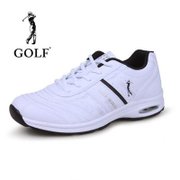Golf高尔夫 专柜* 男士轻便 舒适耐磨 休闲运动跑步鞋子 G1025 (白黑色 44)