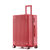 GENVAS/君华仕万向轮行李箱密码旅行复古防刮登机箱拉杆箱(红色 24寸)