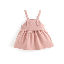 6-18个月小女童纯棉针织吊带裙婴儿童宝宝背心裙2021秋款公主洋气SB0Q286344(80cm 粉色)