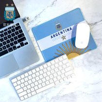 阿根廷国家队官方商品丨天然橡胶鼠标垫周边球衣世界杯梅西足球迷(客场蓝)