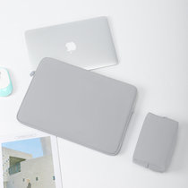 BUBM 笔记本电脑包女14英寸适用华为苹果MacBook保护套内胆包(灰色 13.3英寸)