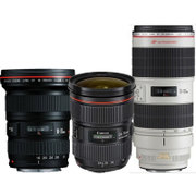 佳能（Canon）EF 16-35+24-70+70-200mmf/2.8L II USM 恒定F2.8 佳能大三元镜头(官方标配)