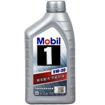 【真快乐在线】Mobil 银美孚一号5w-30 汽车润滑油 5W-30 1L API SN级 全合成发动机油 1L装