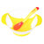 运智贝婴幼儿碗勺子吸盘碗感温软勺宝宝辅食碗勺儿童餐具母婴用品(黄色)
