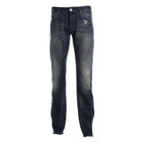 阿玛尼男裤 Armani Jeans/AJ系列男式牛仔裤 男士直筒蓝色牛仔长裤 90455(蓝色 30)