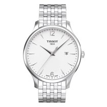 天梭(TISSOT)手表新款 俊雅系列石英表休闲商务瑞士手表男士腕表 T063.610.11.037.00(白色 钢带)