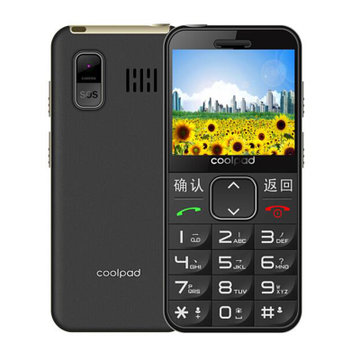 酷派（Coolpad）S588老人手机  移动联通2G双卡双待(儒雅黑 官方标配)