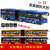 鸭小贱 合金回力巴士双节铰接公共汽车大巴士公交车儿童玩具模型632(蓝色 大号)