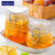 密封罐玻璃食品级瓶子蜂蜜瓶泡酒泡菜坛子空瓶带盖家用小储物罐子(卡扣圆750*2)